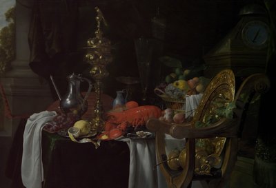 Still Life: A Banqueting Scene, luultavasti n. 1640-41. tekijältä Jan Davidsz de Heem