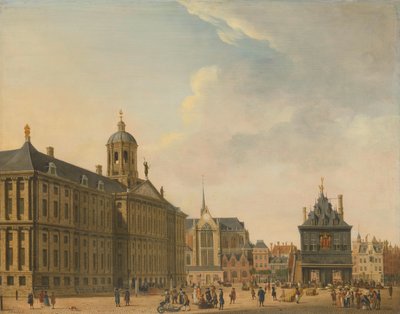 Näkymä Amsterdamin padolle Näkymä padolle, Amsterdam tekijältä Jan Ekels