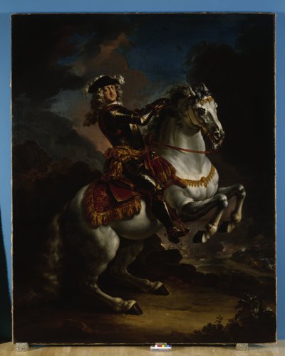 Ruhtinas Johann Wilhelm von Pfalz-Neuburg hevosen selässä tekijältä Jan Frans van Douven