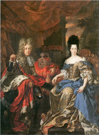 Saksa: Doppelbildnis Johann Wilhelm von der Pfalz und Anna Maria Luisa de