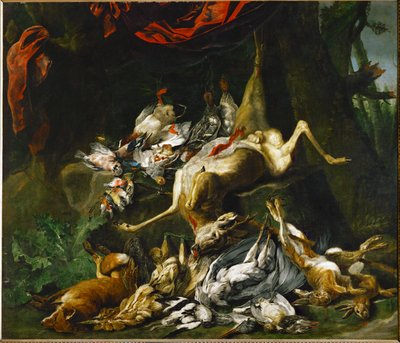 Still-elämä runsaasta riistasta (maalaus kankaalle) tekijältä Jan Fyt