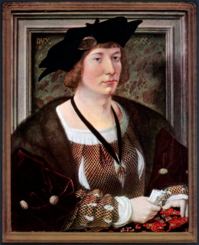 Hendrik III:n muotokuva, Nassau-Bredan kreivi, c1516-1517, 1927 tekijältä Jan Gossaert
