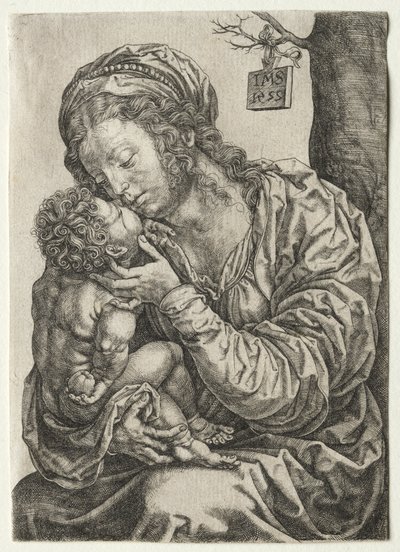 Neitsyt istuu puun juurella, 1522. tekijältä Jan Gossaert