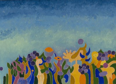 Viinin kuningattaren valtaistuimelle, 2007 (öljy kankaalle) tekijältä Jan Groneberg