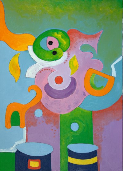 Lady Pediatrician lapsen näkemyksenä, 2009 (öljy kankaalle) tekijältä Jan Groneberg