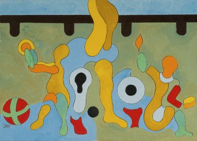 Ulkoilmateatteri, 2009 (öljy kankaalle) tekijältä Jan Groneberg