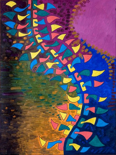 Spine in Ecstasy, 2006 (öljy puulle) tekijältä Jan Groneberg
