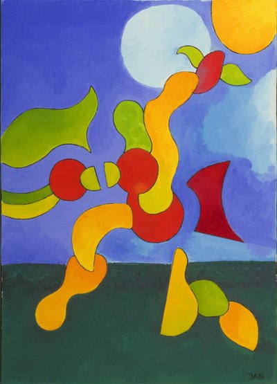 Liian raskas lentämään korkealla, 2009 (öljy kankaalle) tekijältä Jan Groneberg