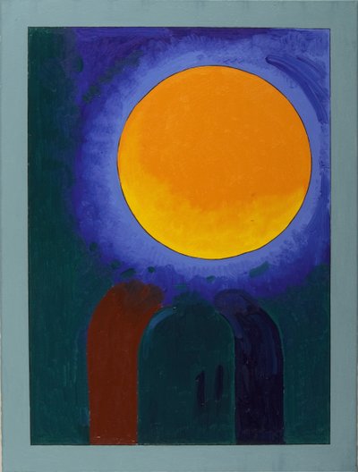 Two Musk-Rats Under the Moon, 2008 (öljy kankaalle) tekijältä Jan Groneberg