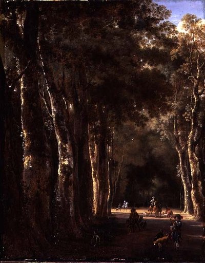 Avenue (öljy kankaalle) tekijältä Jan Hackaert