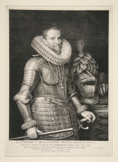 Ambrose, Spinolan markiisi (1569-1630) tekijältä Jan Harmensz. Muller