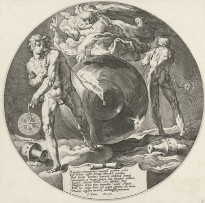 Jumalan Henki leijuu veden päällä Creation of the World (sarjan nimi) tekijältä Jan Harmensz. Muller