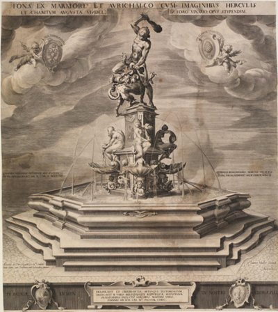 Hercules-suihkulähde Augsburgissa tekijältä Jan Harmensz. Muller