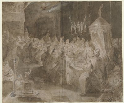 Belsaszarin juhla tekijältä Jan Harmensz. Muller