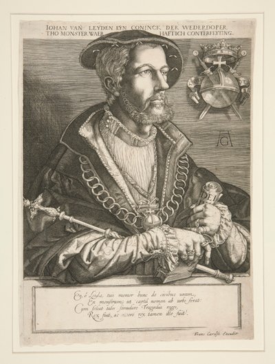 Jan Beuckelszoon (Jan van Leyden) tekijältä Jan Harmensz. Muller