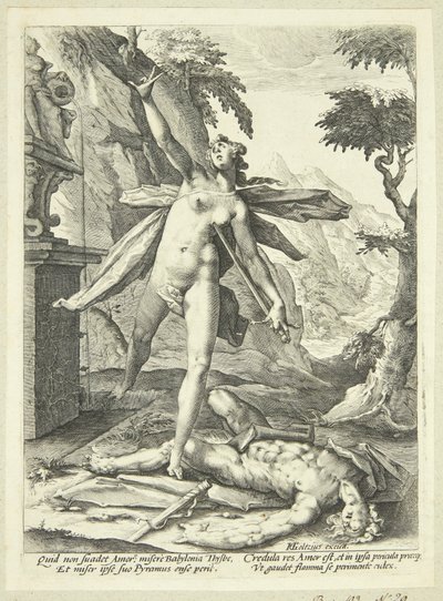 Pyramus ja Thisbe tekijältä Jan Harmensz. Muller