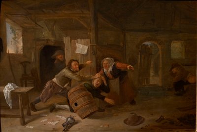 Taistelu talonpoikia vastaan, ennen vuotta 1678. tekijältä Jan Havicksz Steen