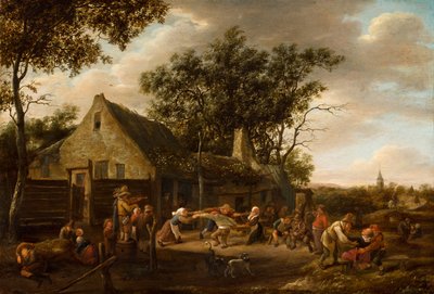 Talonpojat tanssivat majatalossa, n. 1646-1648 tekijältä Jan Havicksz. Steen