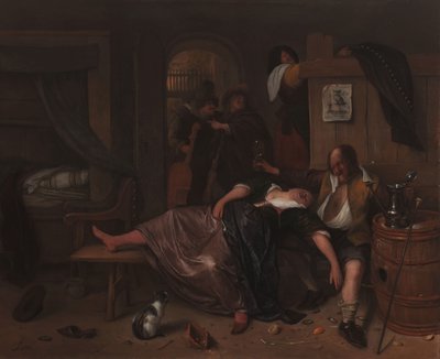 Humaltunut pariskunta Juopunut pariskunta tekijältä Jan Havicksz. Steen