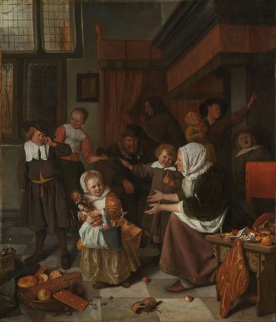 Pyhän Nikolauksen juhla tekijältä Jan Havicksz. Steen