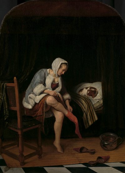 Nainen wc:ssä Nainen wc:ssä tekijältä Jan Havicksz. Steen