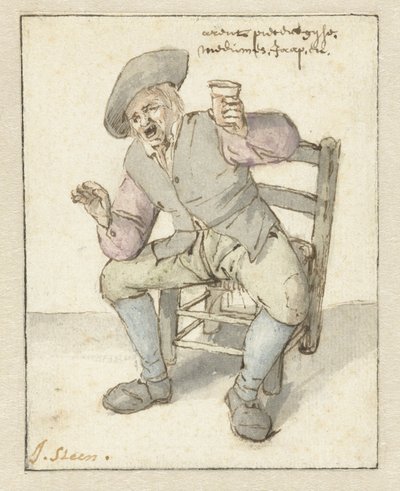 Laulava maanviljelijä tekijältä Jan Havicksz. Steen