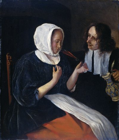 Pari juomassa, 1660-79 tekijältä Jan Havickszoon Steen