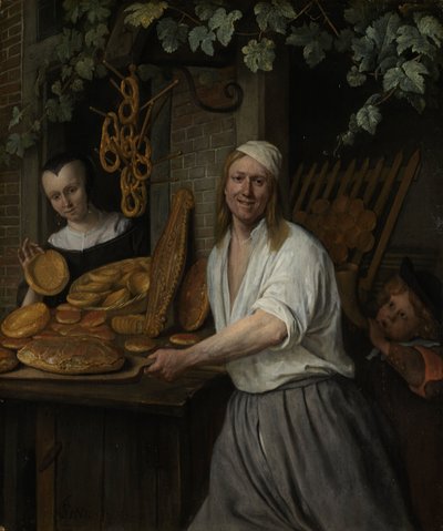 Leipuri Arent Oostwaard ja hänen vaimonsa Catherina Keizerswaard, 1658. tekijältä Jan Havickszoon Steen