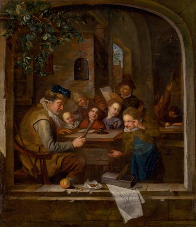 Koulu, c. 1650. tekijältä Jan Havickszoon Steen