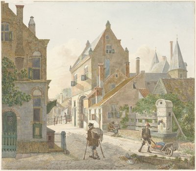 Waardpoort ja Oude Gracht Utrechtissa tekijältä Jan Hendrik Verheijen