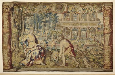 Vertumnus ja Pomona, noin 1630 tekijältä Jan II Raes