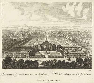 Näkymä Het Loon palatsiin, 1694-97 tekijältä Jan I van Call