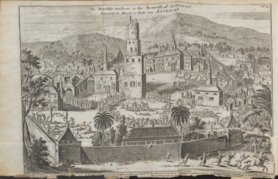 Stepan Razinsin mellakat Astrakhanissa Alkaen: Three Remarkable Voyages, 1675 tekijältä Jan Jansz. Struys