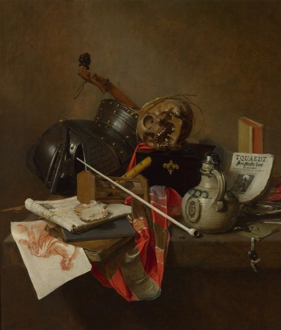 Vanitas asetelma, 1648 tekijältä Jan Jansz. Treck