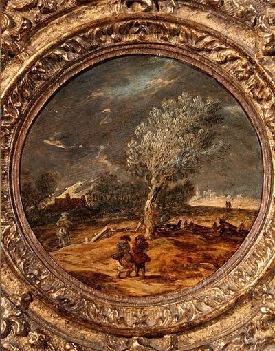 Figuurit ylittävät nummen reippaan tuulen puhaltaessa tekijältä Jan Josefsz. van (circle of) Goyen