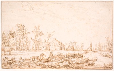 Kanava lähellä kylää tekijältä Jan Josefsz van Goyen