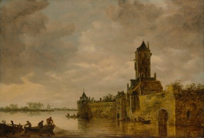 Linna joen rannalla, 1647. tekijältä Jan Josephsz van Goyen