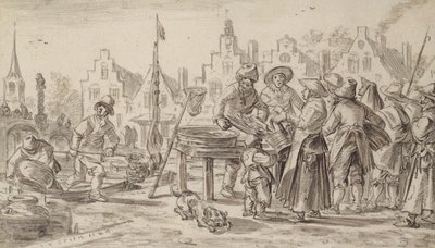 Huonekalut ja erilaiset esineet 1100- ja 1300-luvuilta tekijältä Jan Josephsz van Goyen