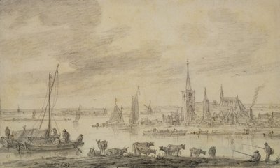Joen maisema tekijältä Jan Josephsz van Goyen