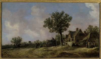 Taverna maantiellä, 1620 tekijältä Jan Josephsz van Goyen