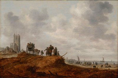 Egmond aan Zeen vanha kirkko tekijältä Jan Josephsz van Goyen