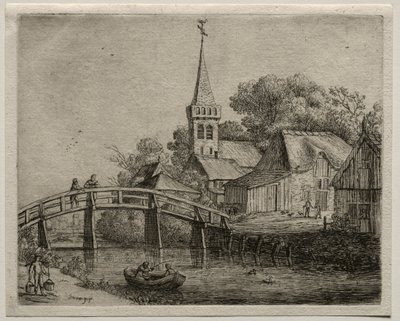 Puinen silta. tekijältä Jan Josephsz van Goyen
