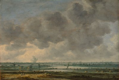 Näkymä Haarlemista ja Haarlemmer Meeristä, 1646 tekijältä Jan Josephsz van Goyen
