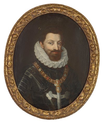 Savoian herttua Charles Emmanuel I:n muotokuva 1562-1630 vuoden 1600 jälkeen. tekijältä Jan, Kraeck