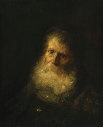 A Tronie: Tronie: The Head and Shoulders of an Old Bearded Man: The Head and Shoulders of an Old Bearded Man tekijältä Jan Lievens