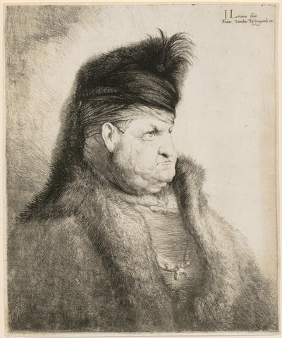 Itämaisen miehen rintakuva tekijältä Jan Lievens