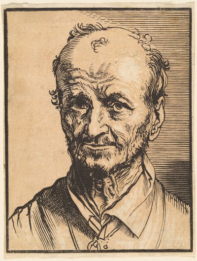Kaljuuntuvan miehen rintakuva tekijältä Jan Lievens