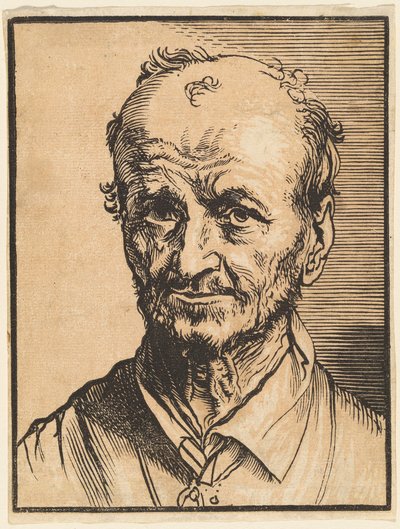 Kaljuuntuva miehen rintakuva tekijältä Jan Lievens