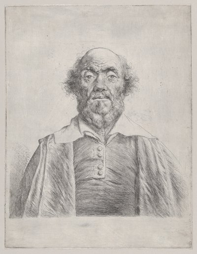 Vanhuksen miehen rintakuva, 1620-74. tekijältä Jan Lievens