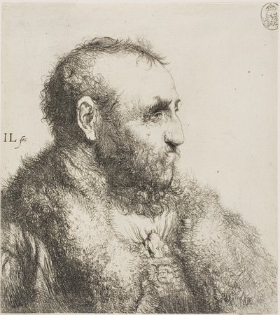 Vanhan miehen rintakuva tekijältä Jan Lievens